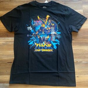 MAD Engine Black Thor Love and Thunder Graphic T-Shirt